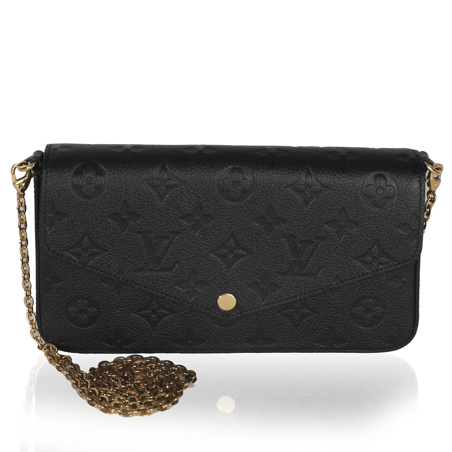 Louis Vuitton Black Monogram Empreinte Felicie Pochette