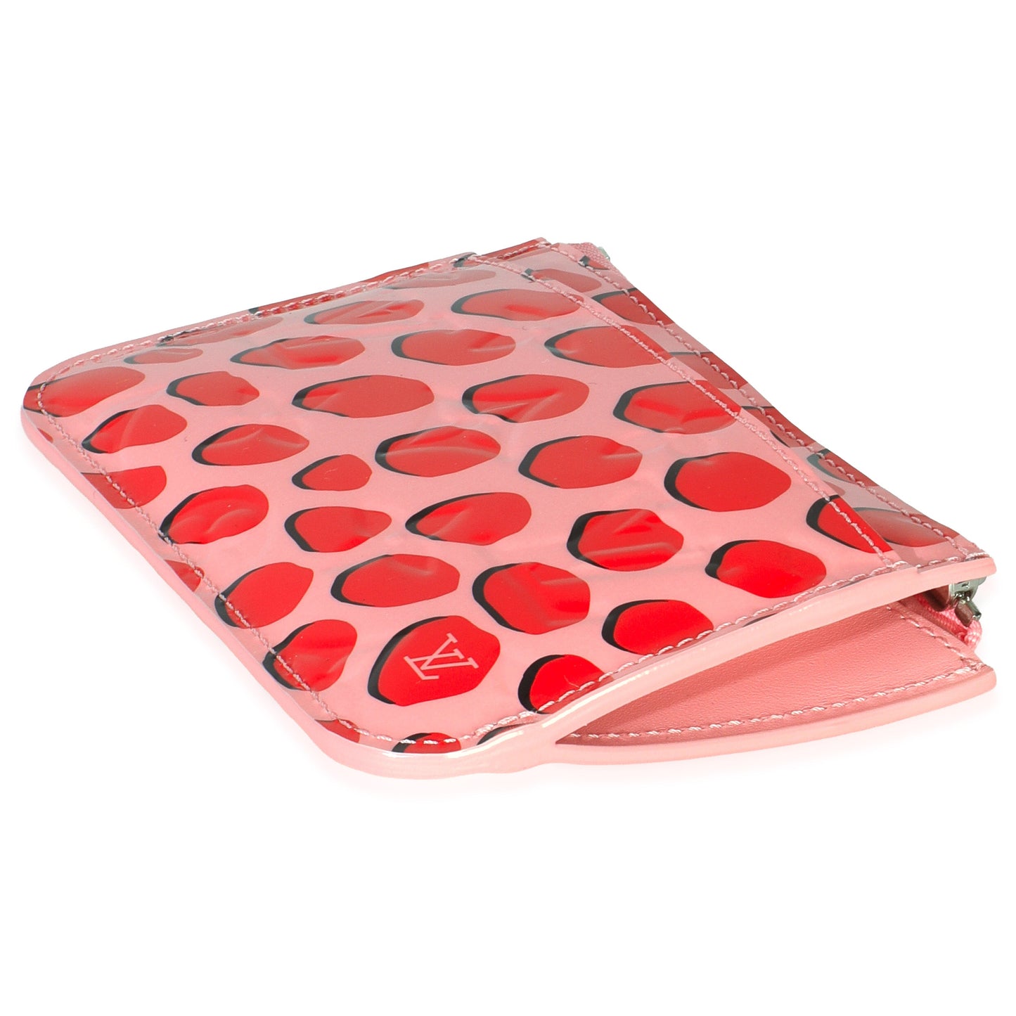 Louis Vuitton Pink Monogram Vernis Jungle Dots Pochette Cles Key Change Holder