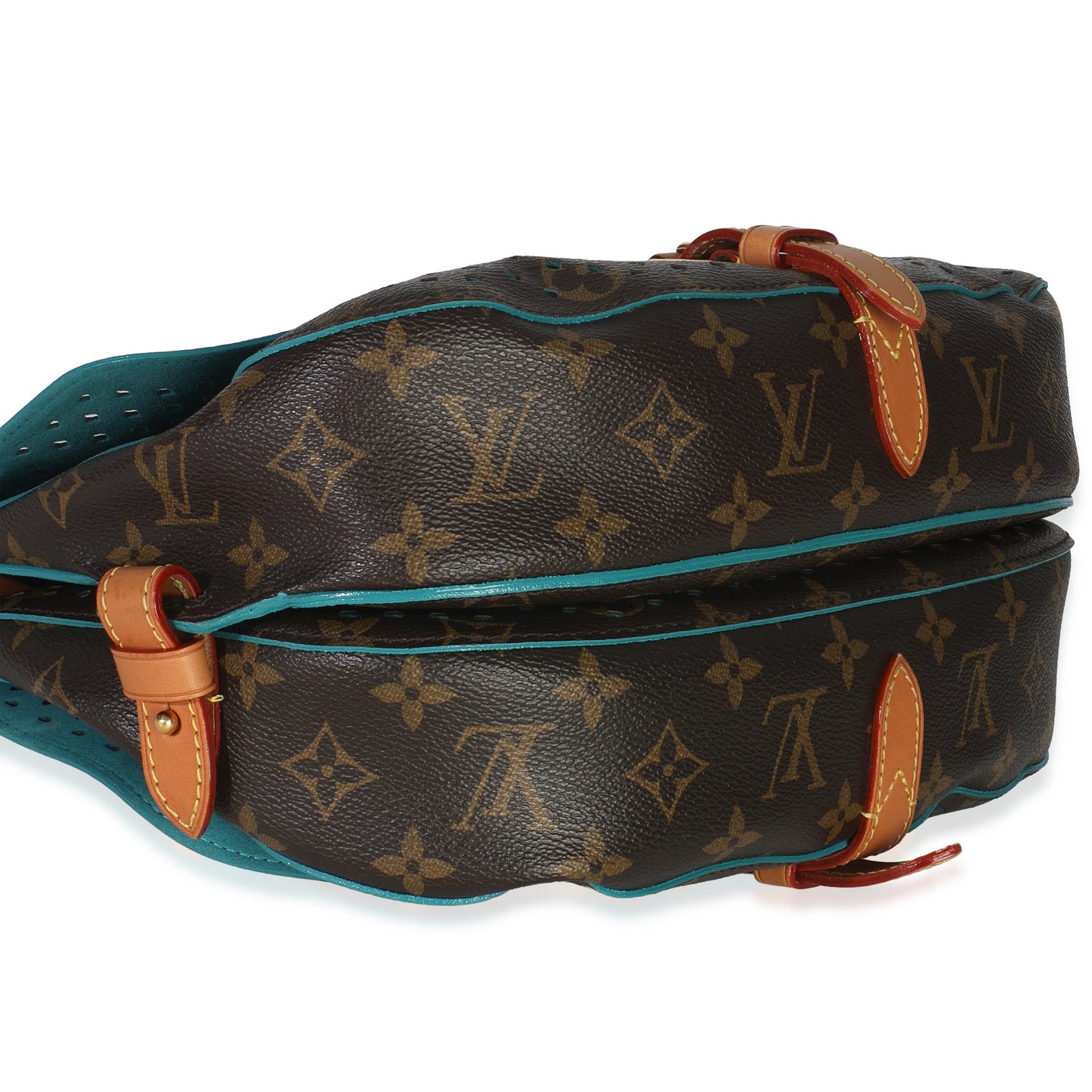 Louis Vuitton Teal Monogram Canvas Flore Perforated Saumur