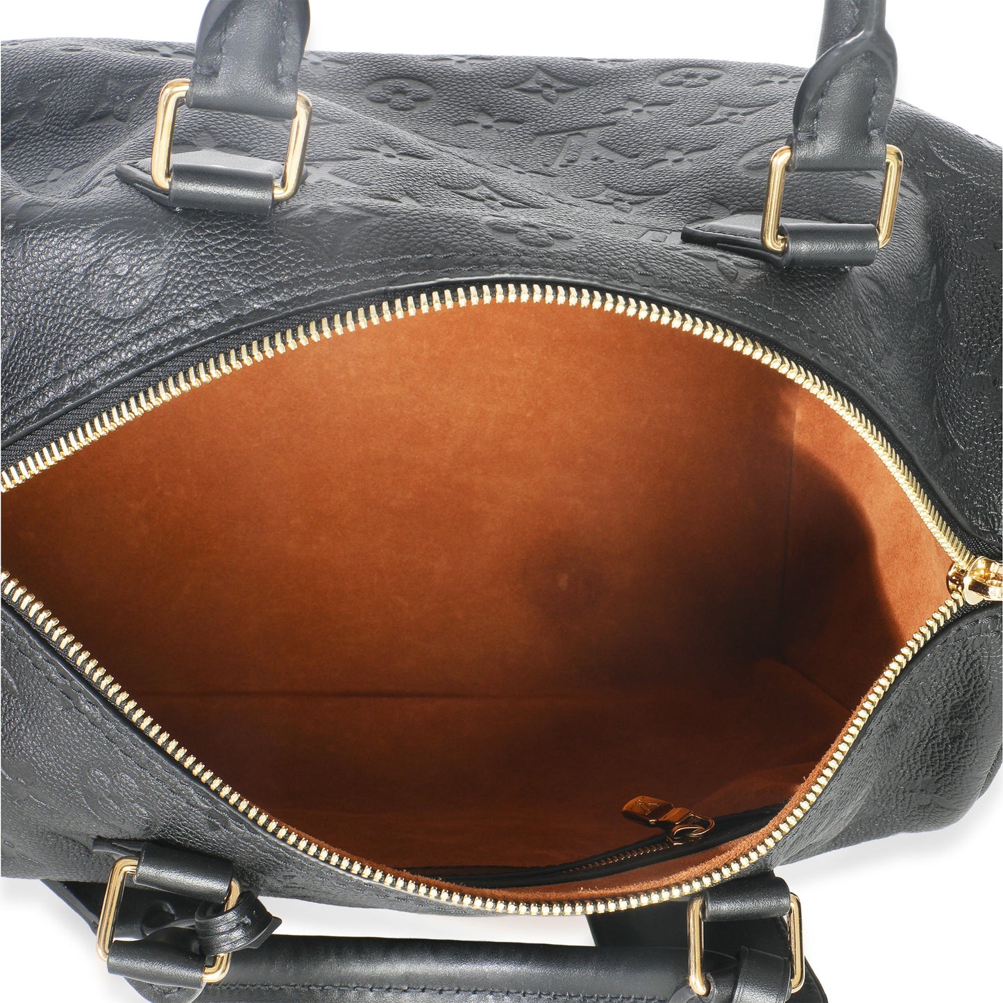 Louis Vuitton Black Monogram Empreinte Speedy Soft 30