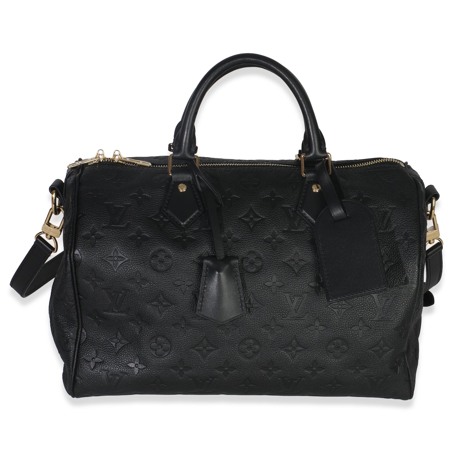 Louis Vuitton Black Monogram Empreinte Speedy Soft 30