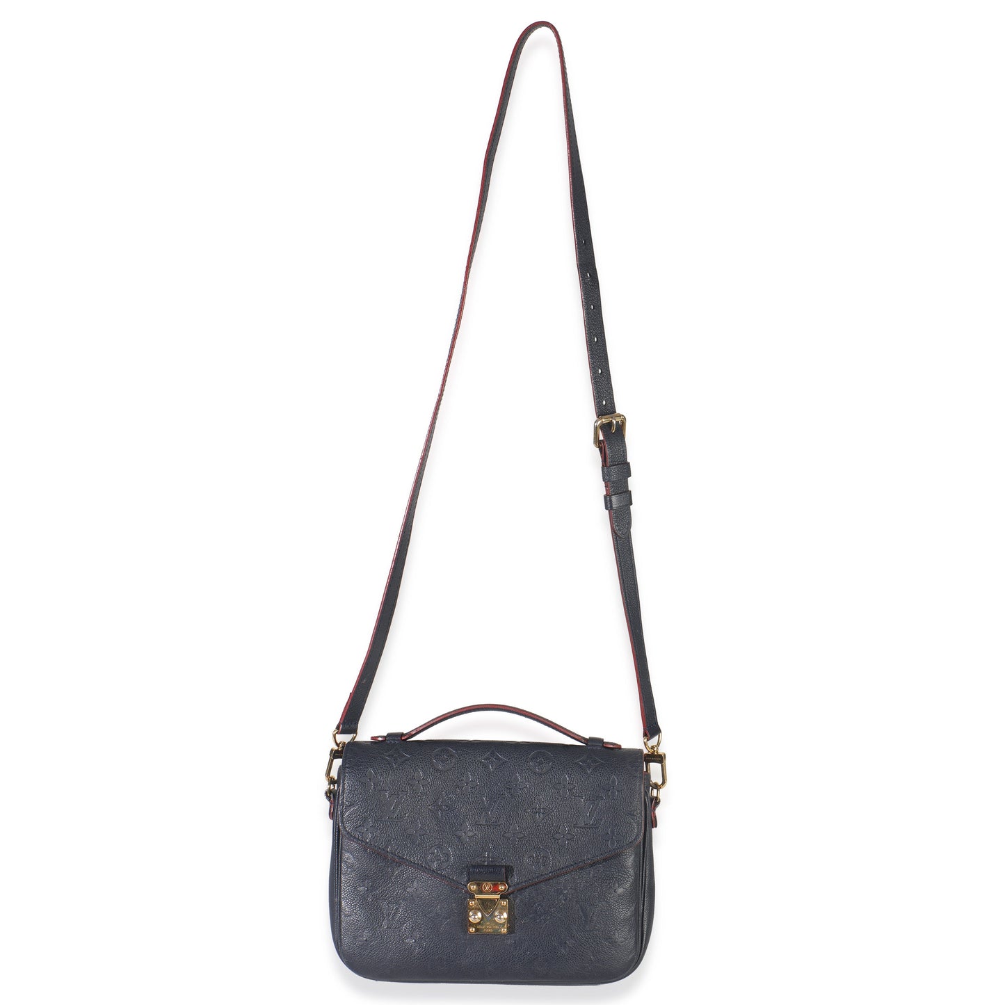 Louis Vuitton Marine Rouge Monogram Empreinte Pochette Metis