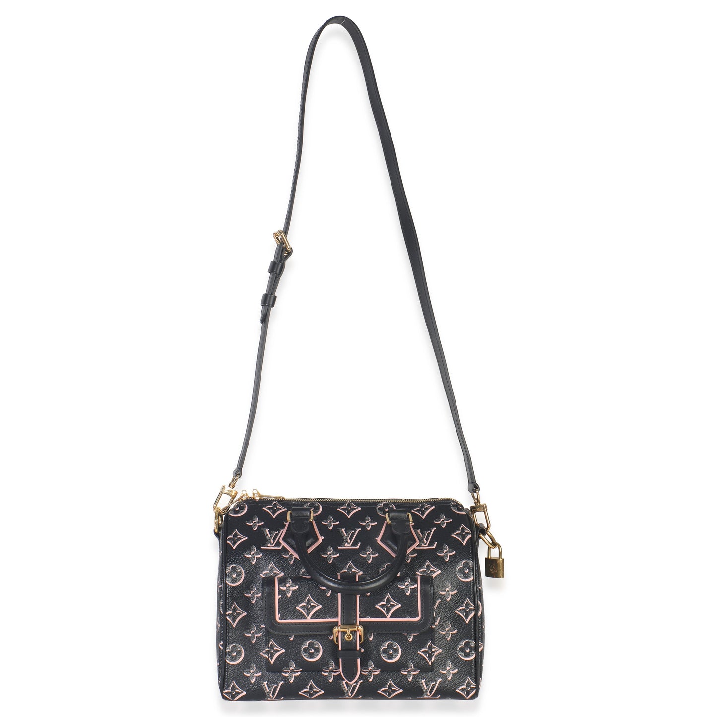 Louis Vuitton Black Monogram Canvas Fall for You Speedy Bandouliere 25