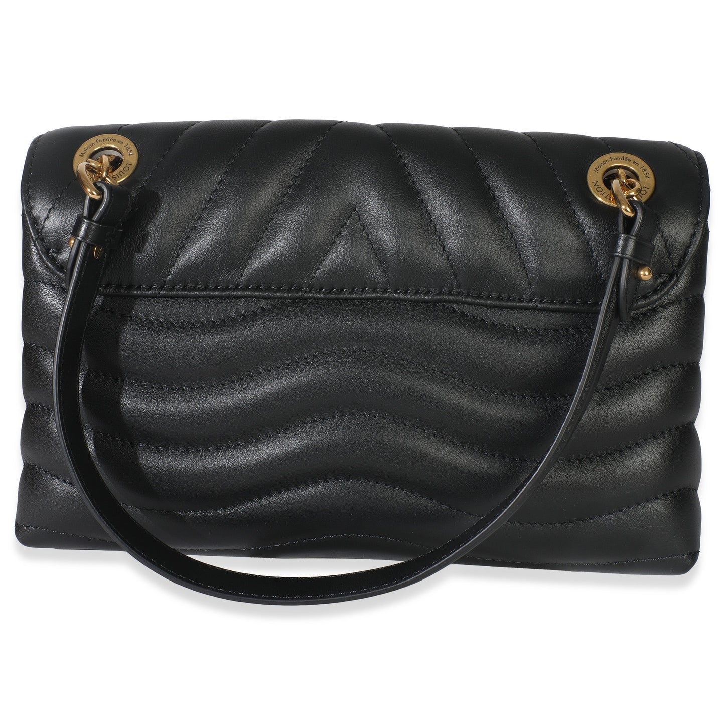 Louis Vuitton Black Calfskin New Wave Chain MM