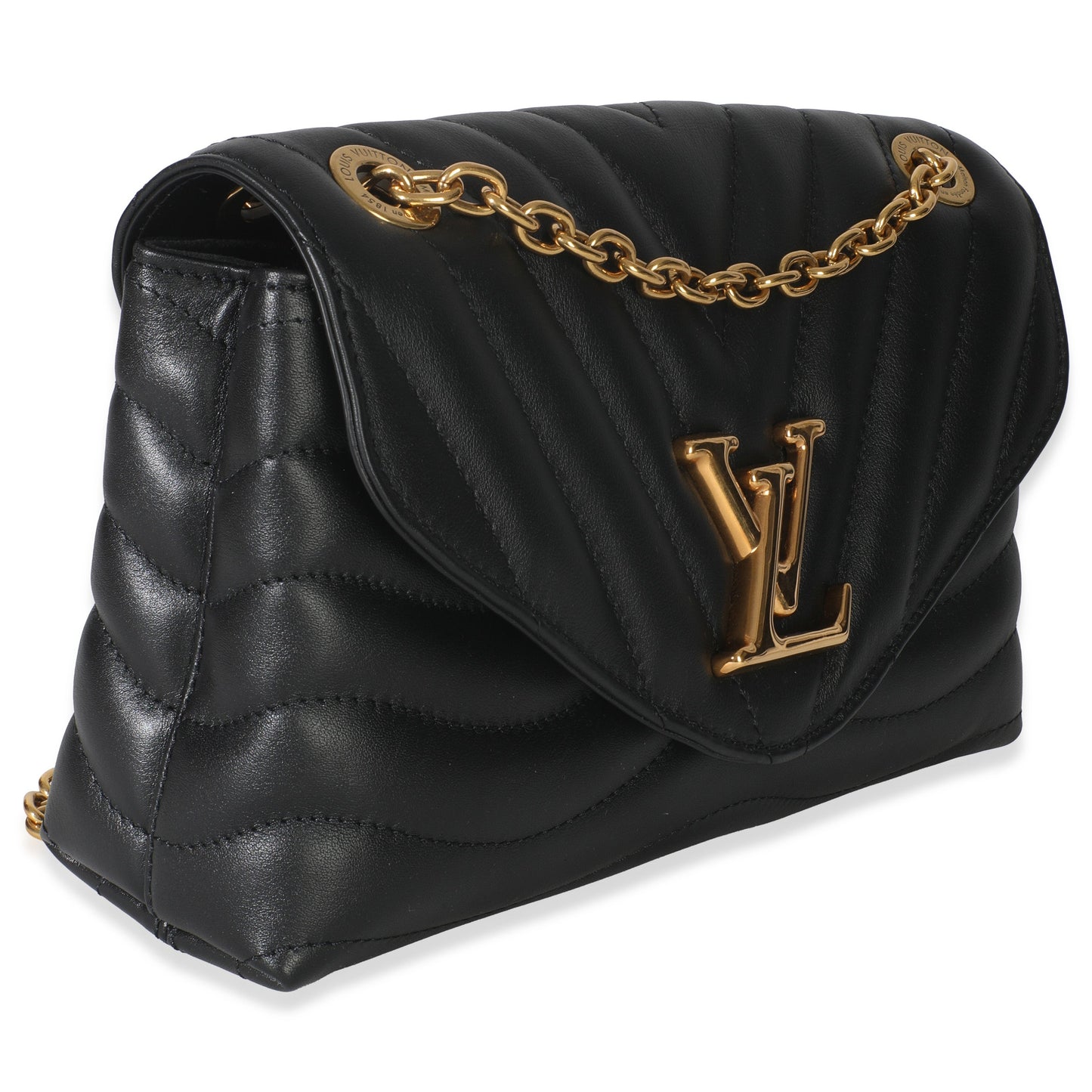 Louis Vuitton Black Calfskin New Wave Chain MM