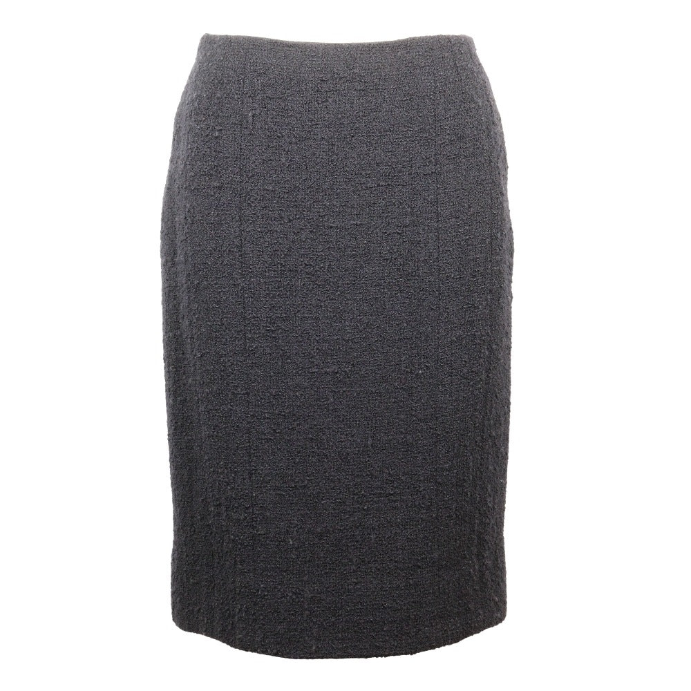 Chanel Wool Skirt Navy New