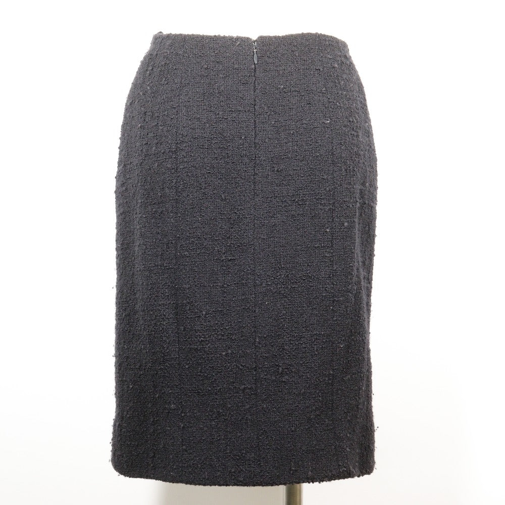 Chanel Wool Skirt Navy New