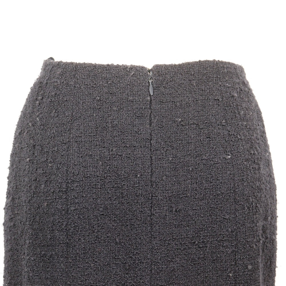 Chanel Wool Skirt Navy New
