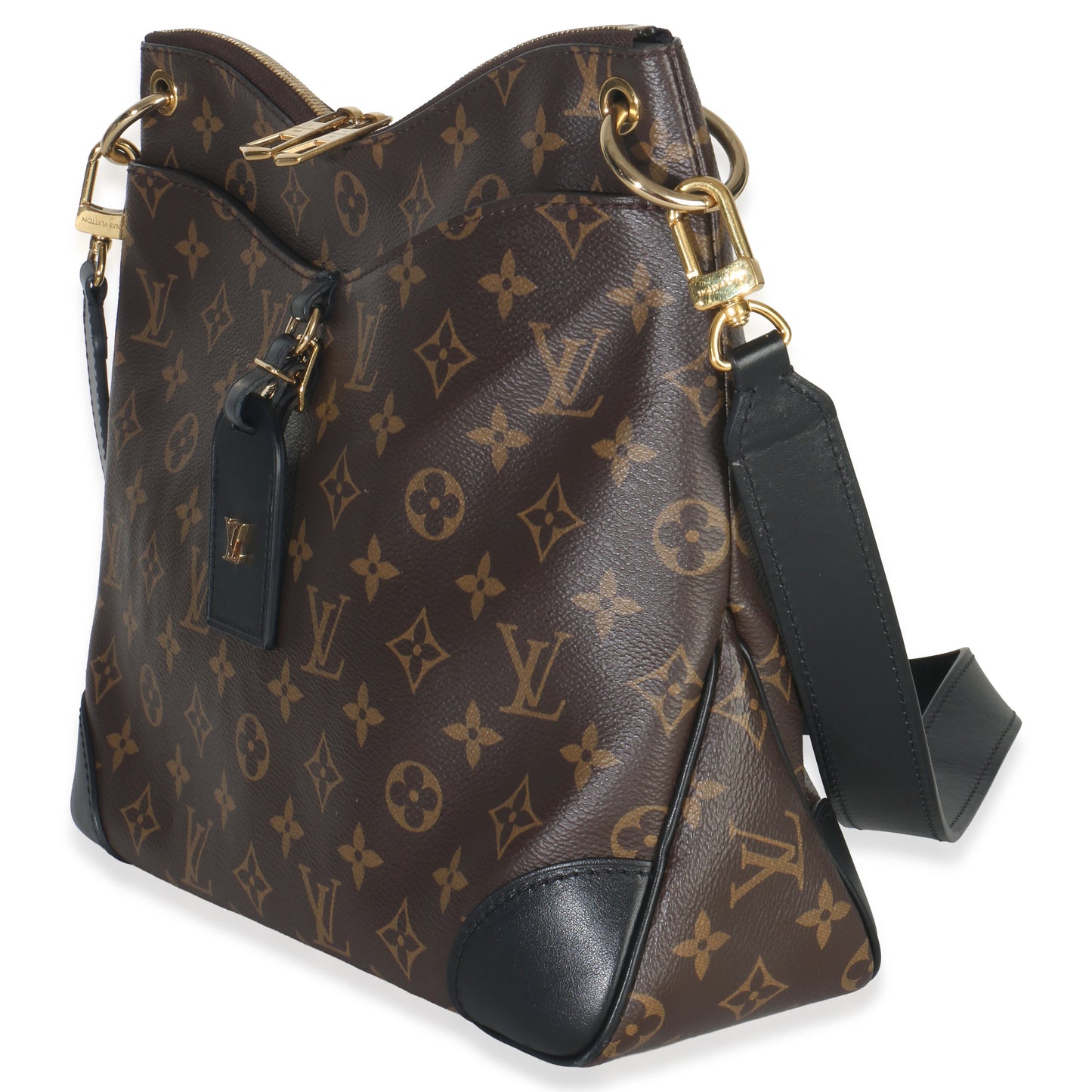 Louis Vuitton Black Monogram Canvas Odeon MM