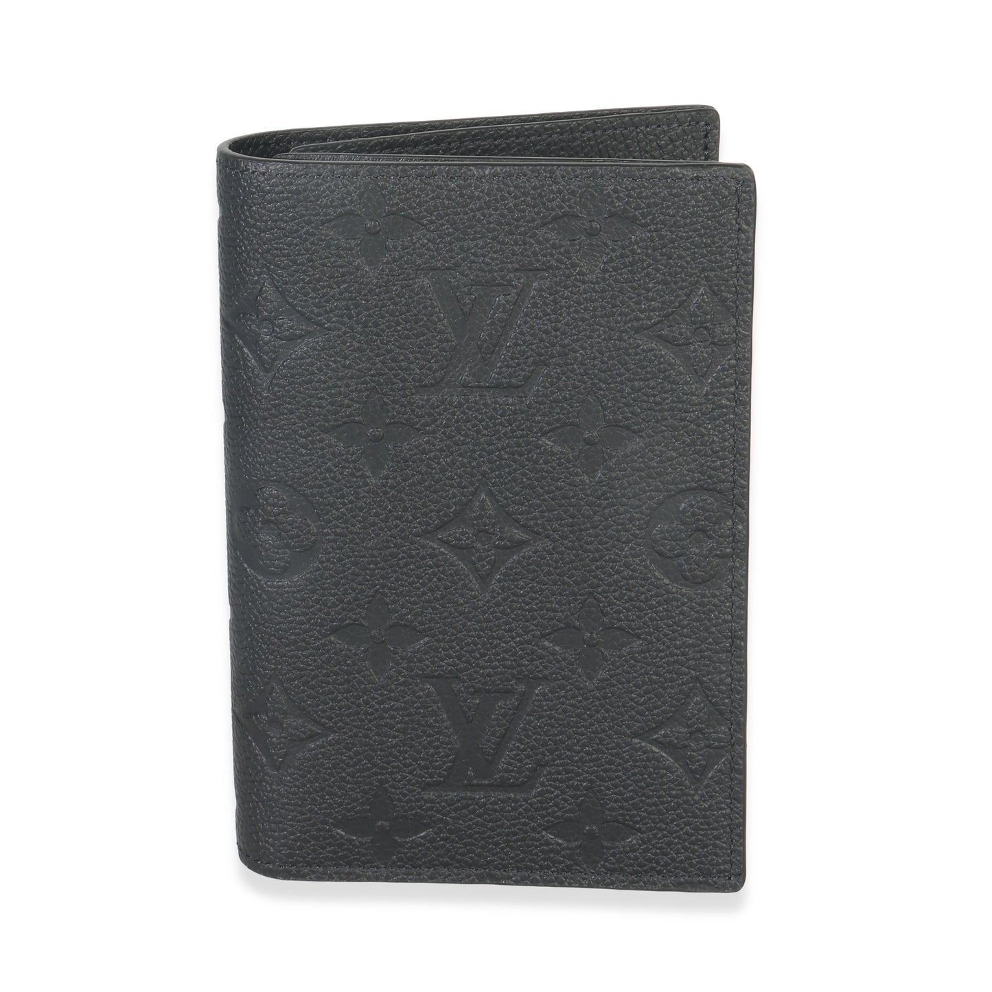 Louis Vuitton Black Monogram Empreinte Passport Holder