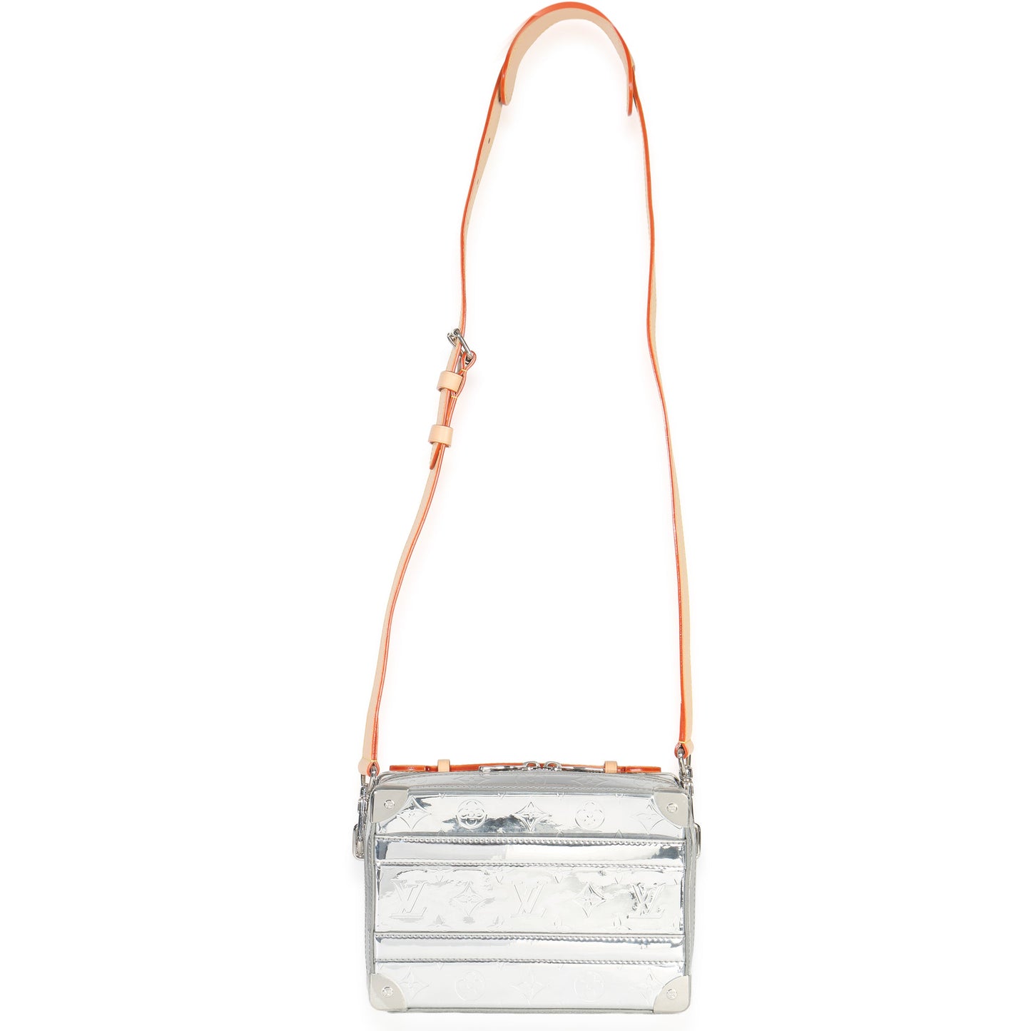 Louis Vuitton Silver Monogram Miroir Handle Trunk Bag
