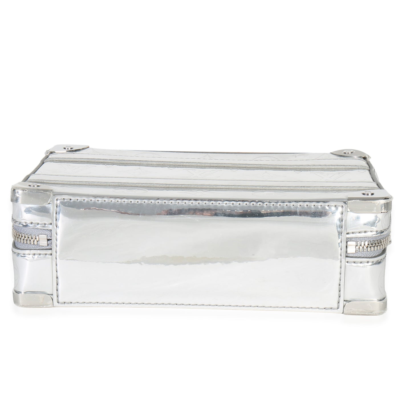 Louis Vuitton Silver Monogram Miroir Handle Trunk Bag