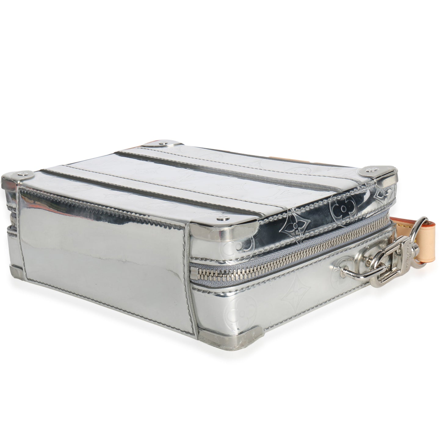Louis Vuitton Silver Monogram Miroir Handle Trunk Bag