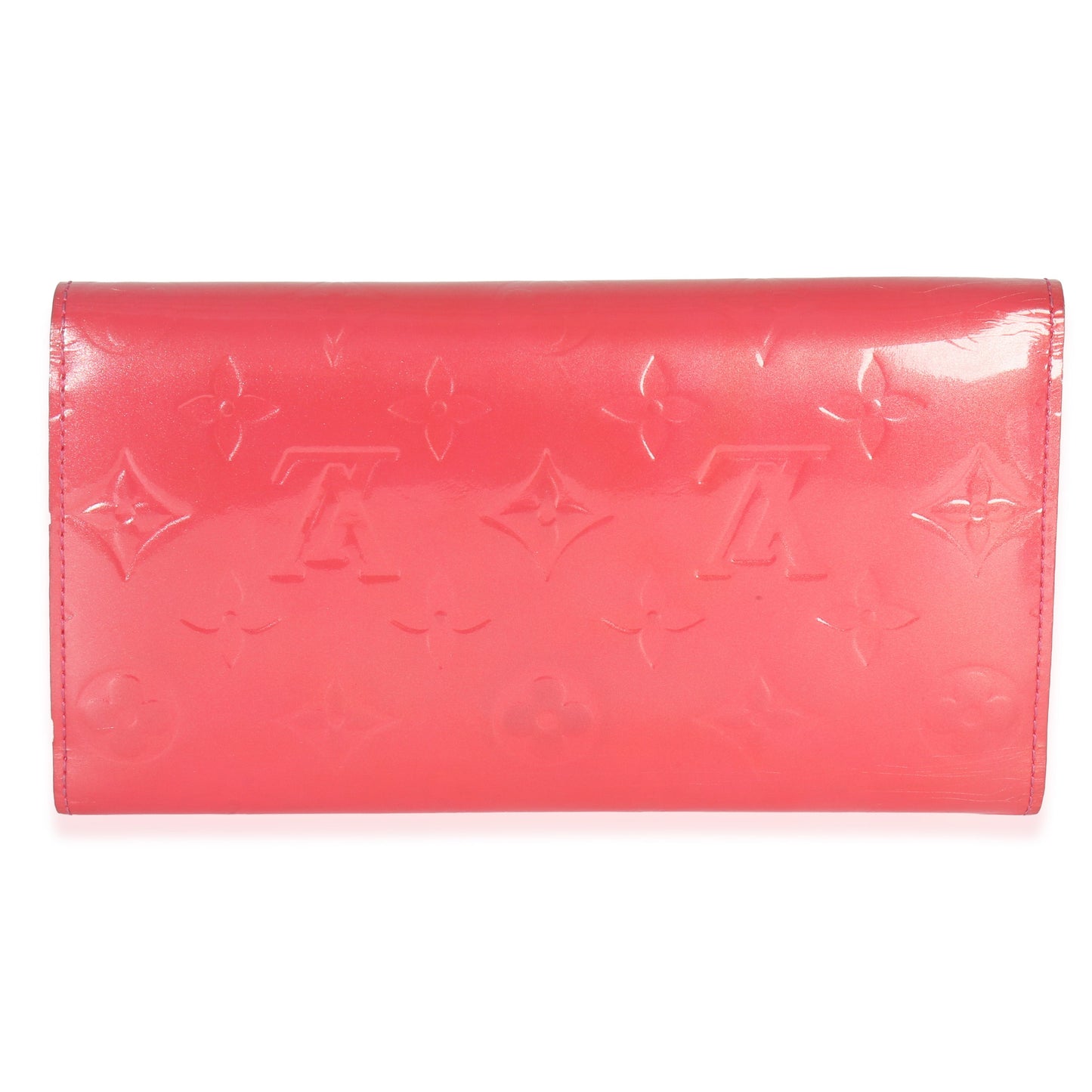 Louis Vuitton Rose Pop Monogram Vernis Sarah Wallet
