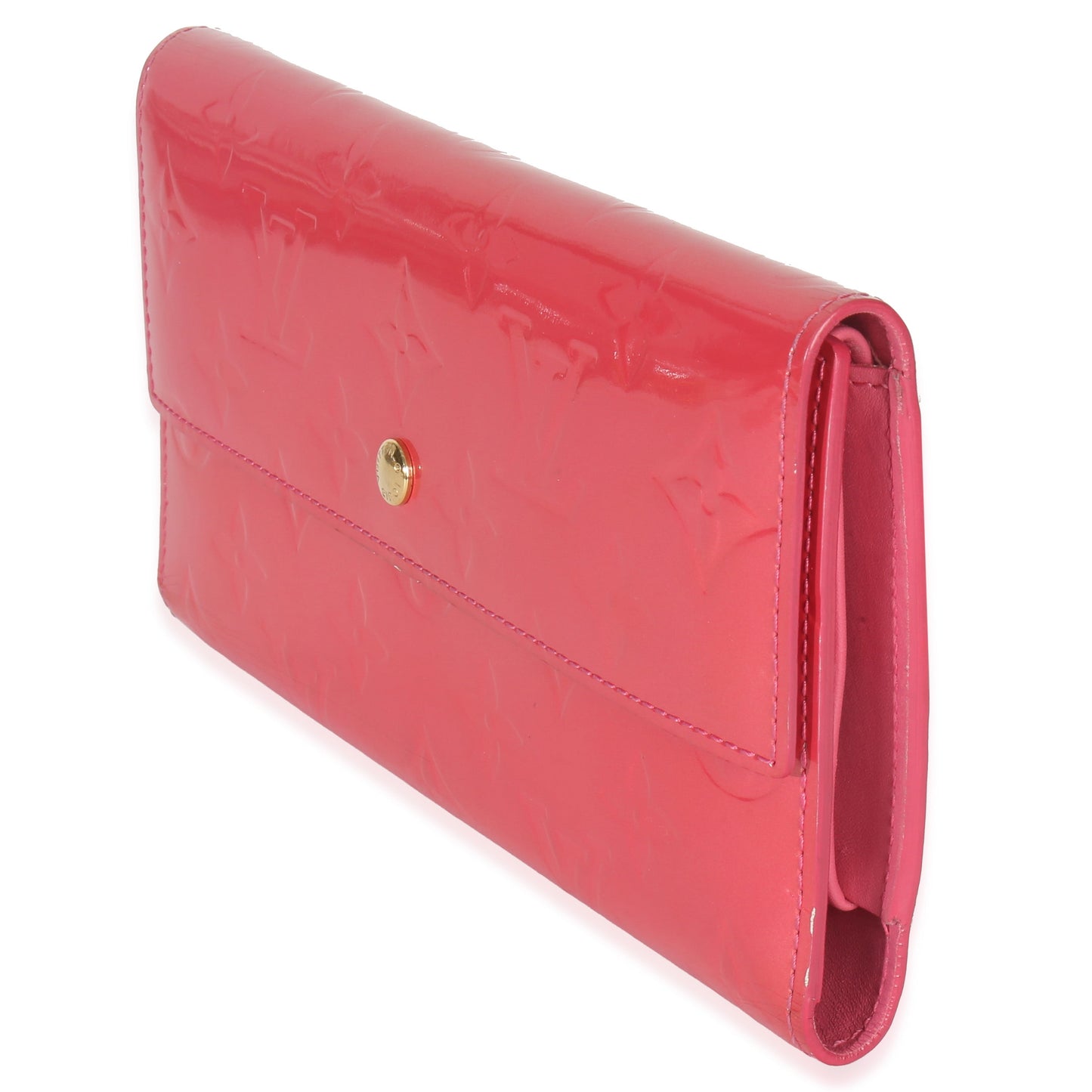 Louis Vuitton Rose Pop Monogram Vernis Sarah Wallet