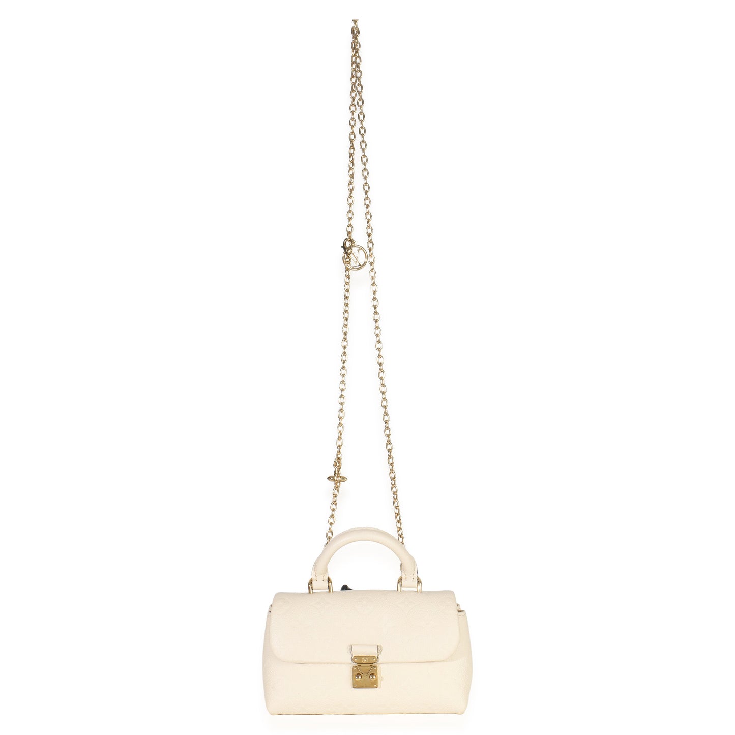 Louis Vuitton Cream Monogram Empreinte Nano Madeleine