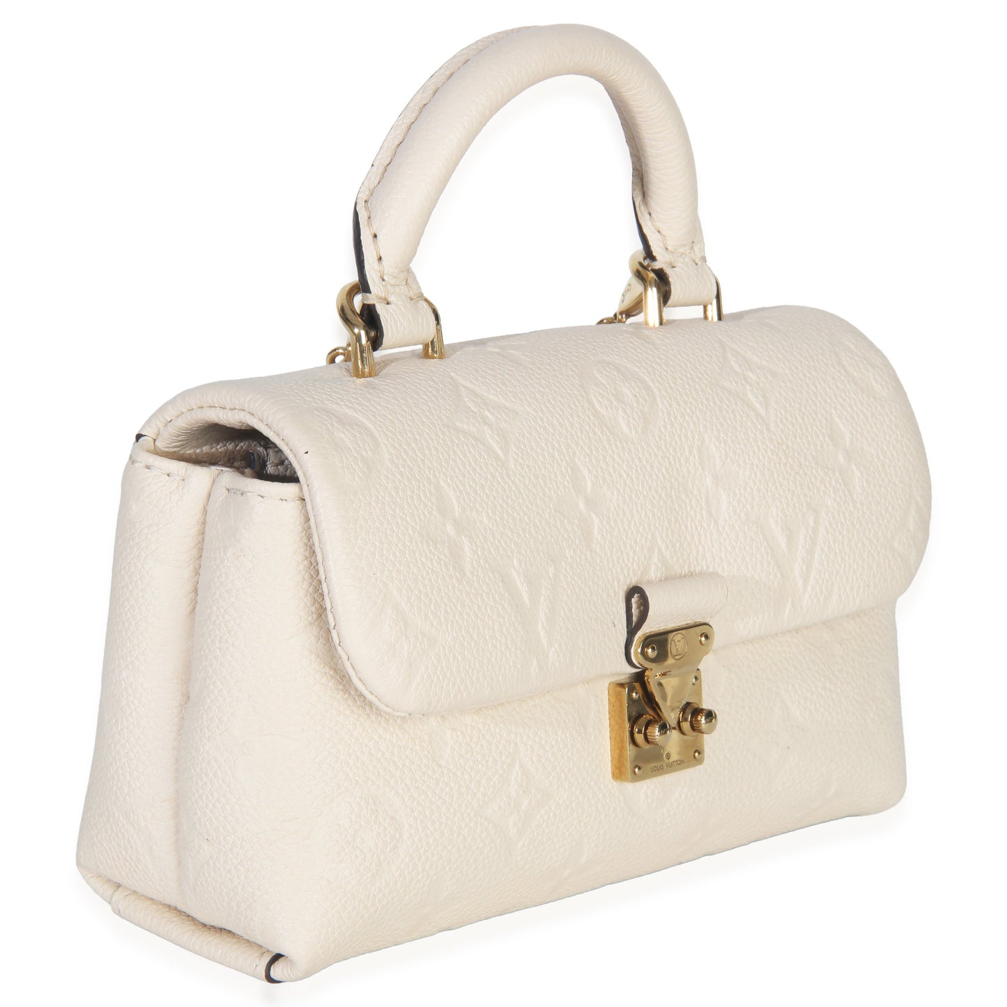 Louis Vuitton Cream Monogram Empreinte Nano Madeleine