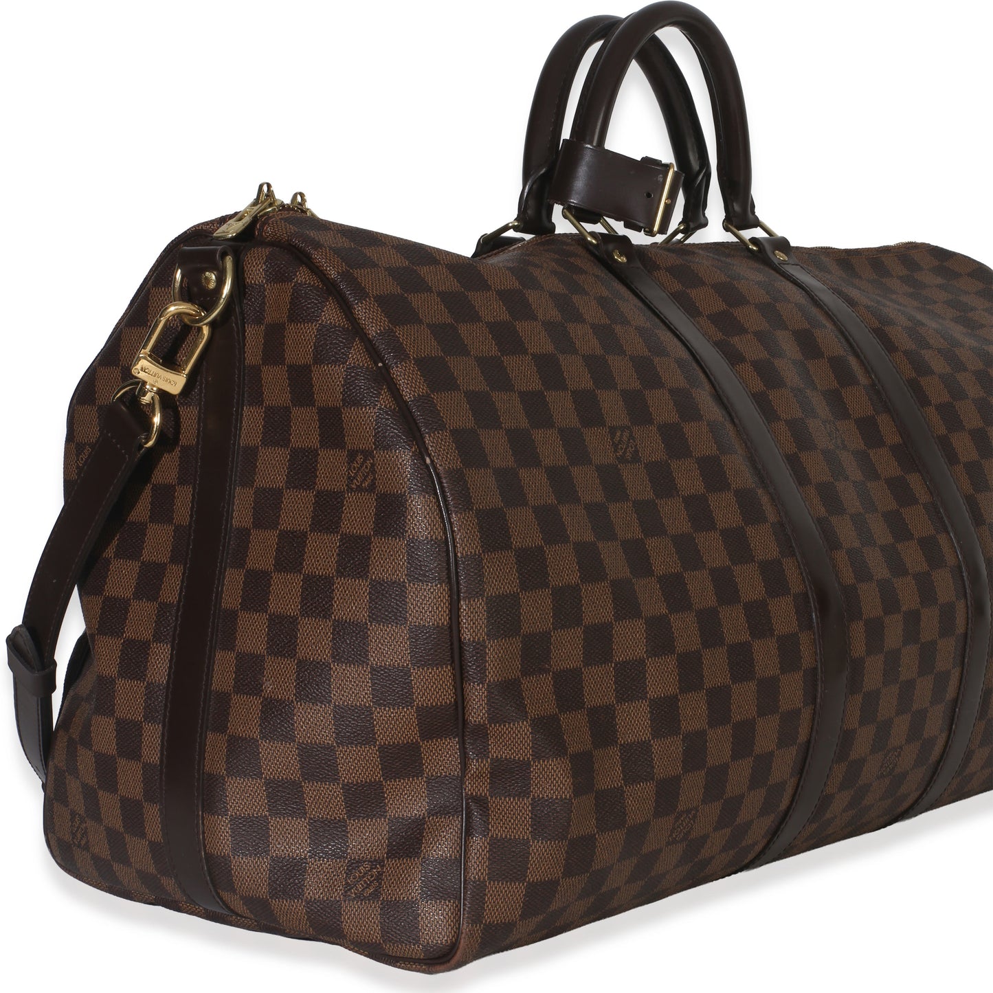 Louis Vuitton Damier Ebene Canvas Keepall Bandouliere 55