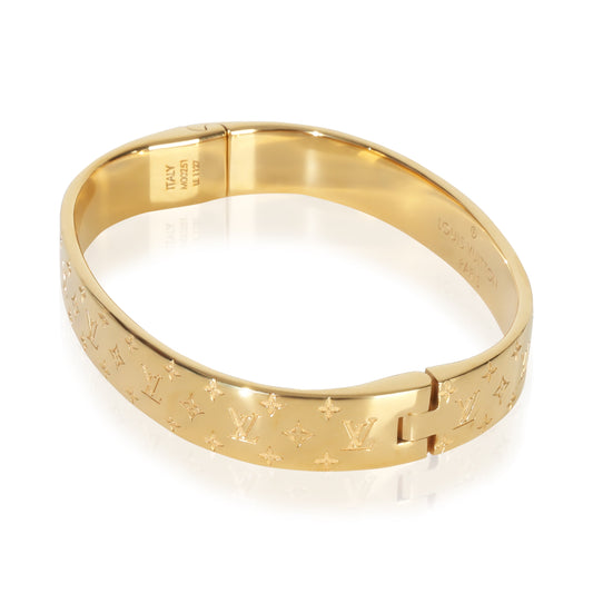 Louis Vuitton Gold-Plated  Nanogram Bracelet