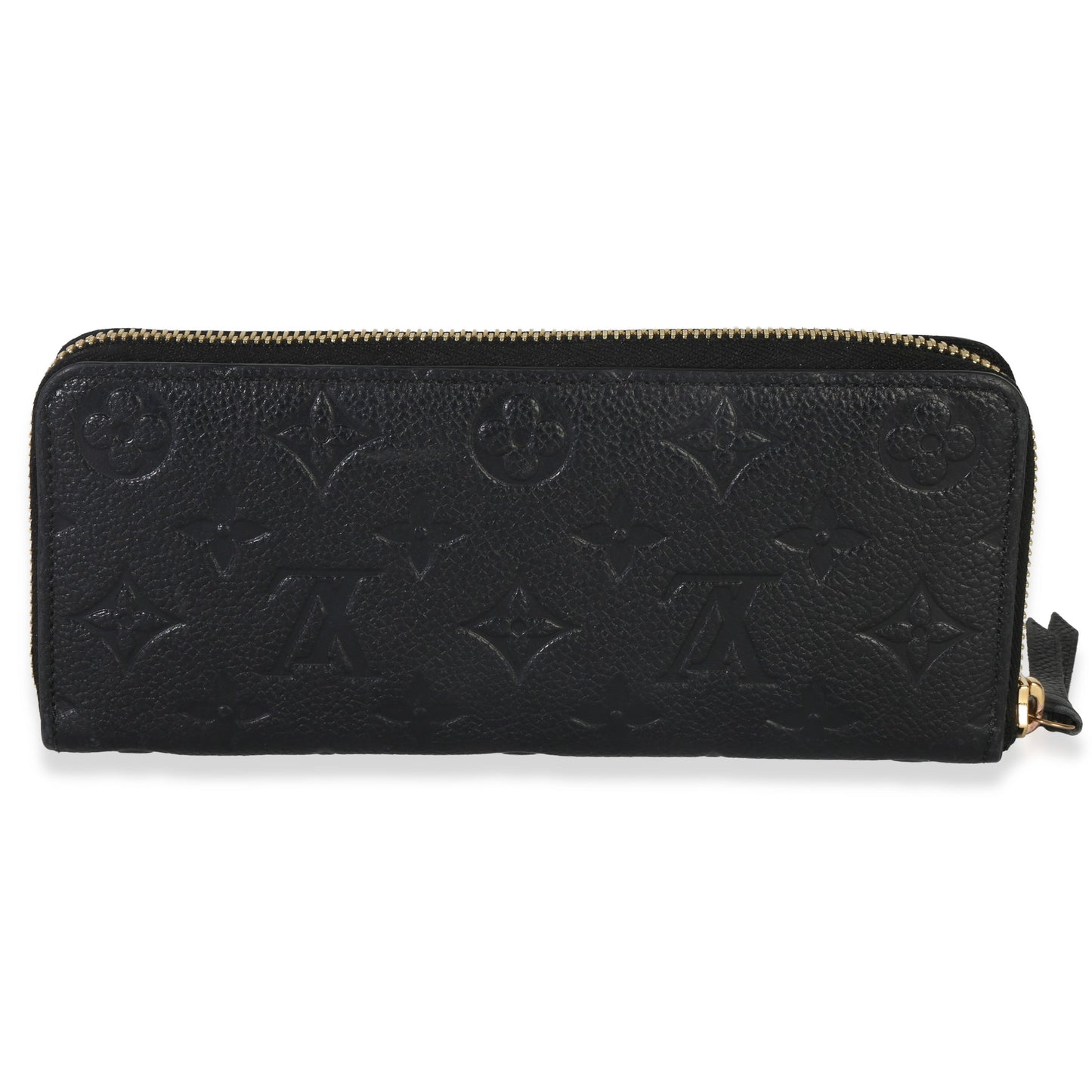 Louis Vuitton Black Monogram Empreinte Clemence Wallet