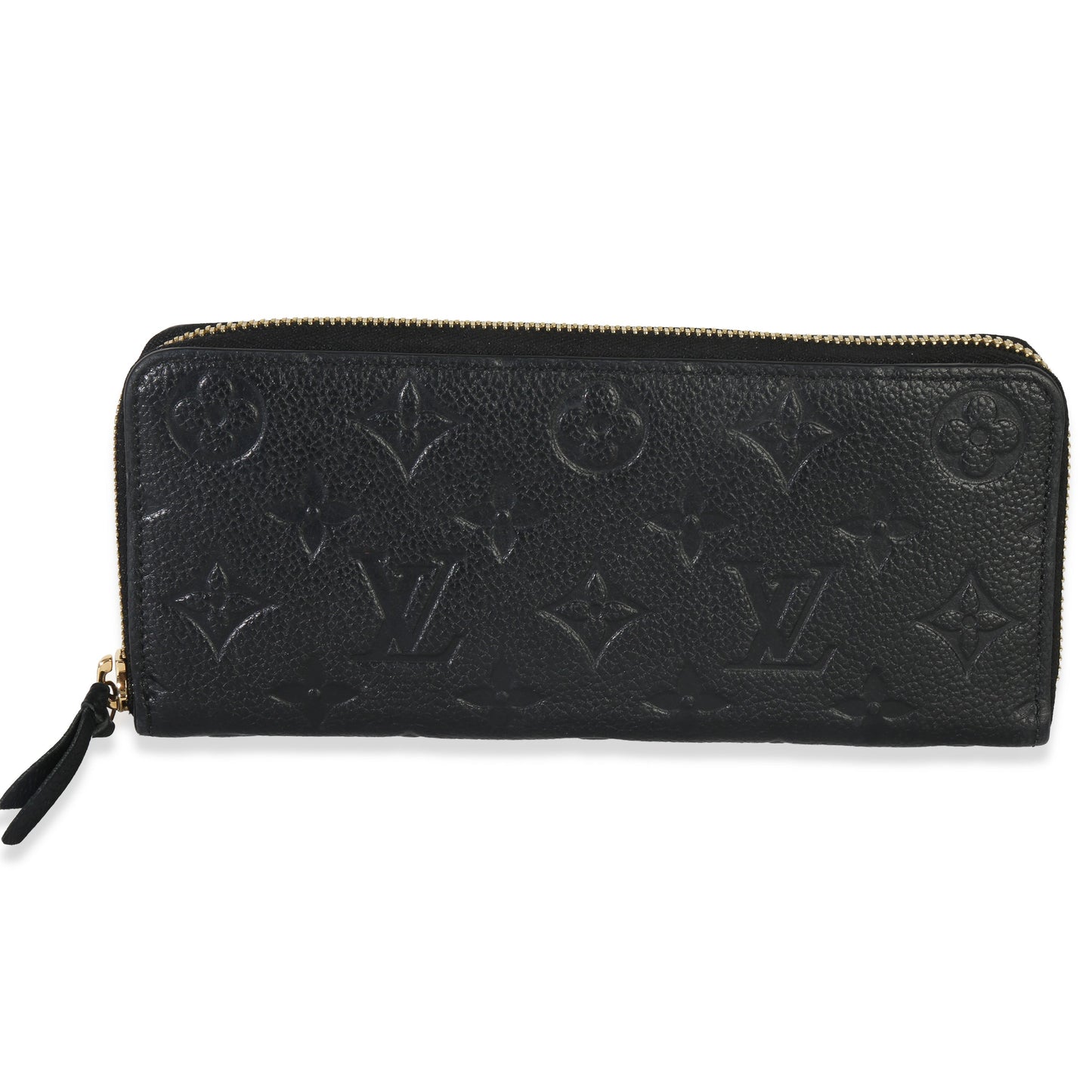 Louis Vuitton Black Monogram Empreinte Clemence Wallet