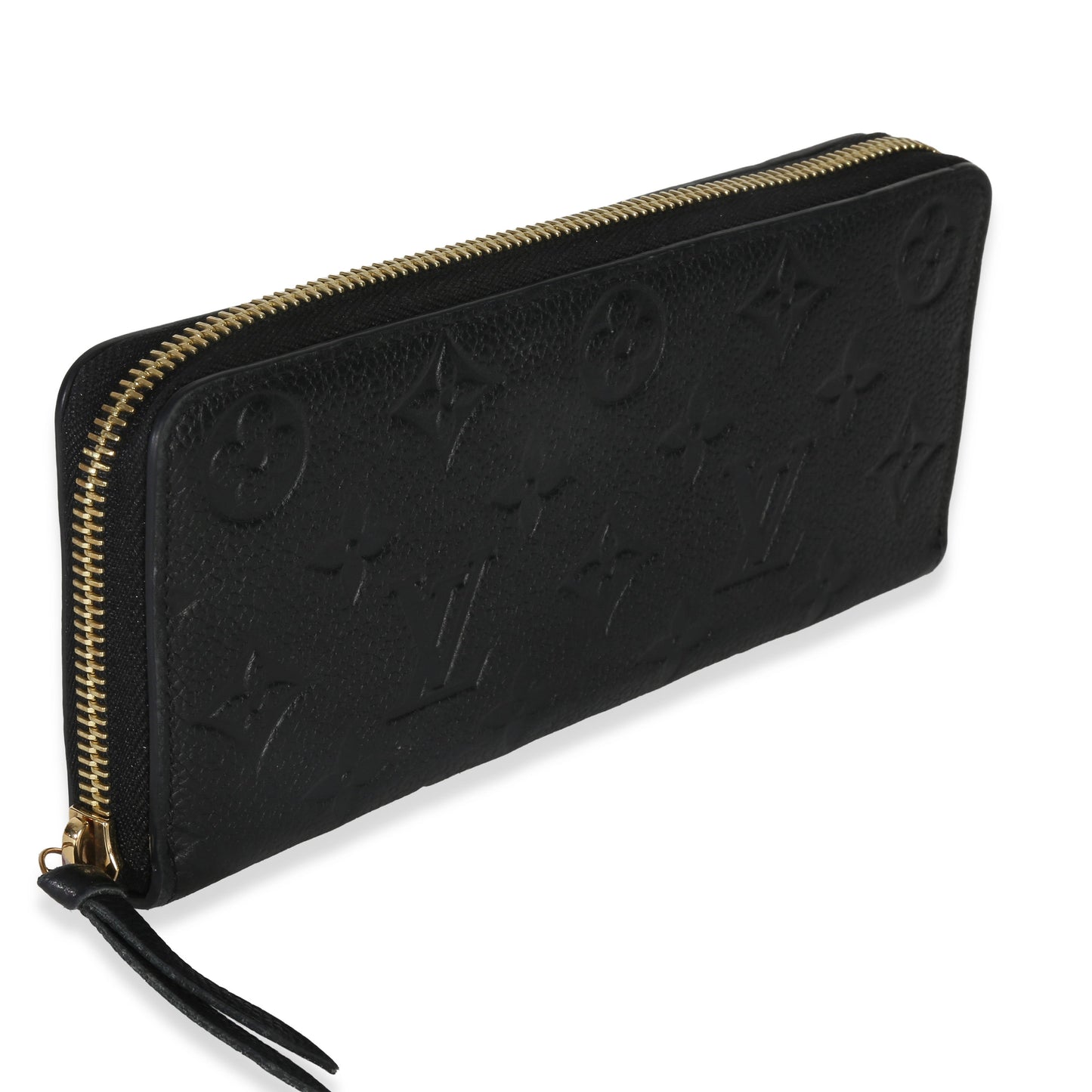 Louis Vuitton Black Monogram Empreinte Clemence Wallet