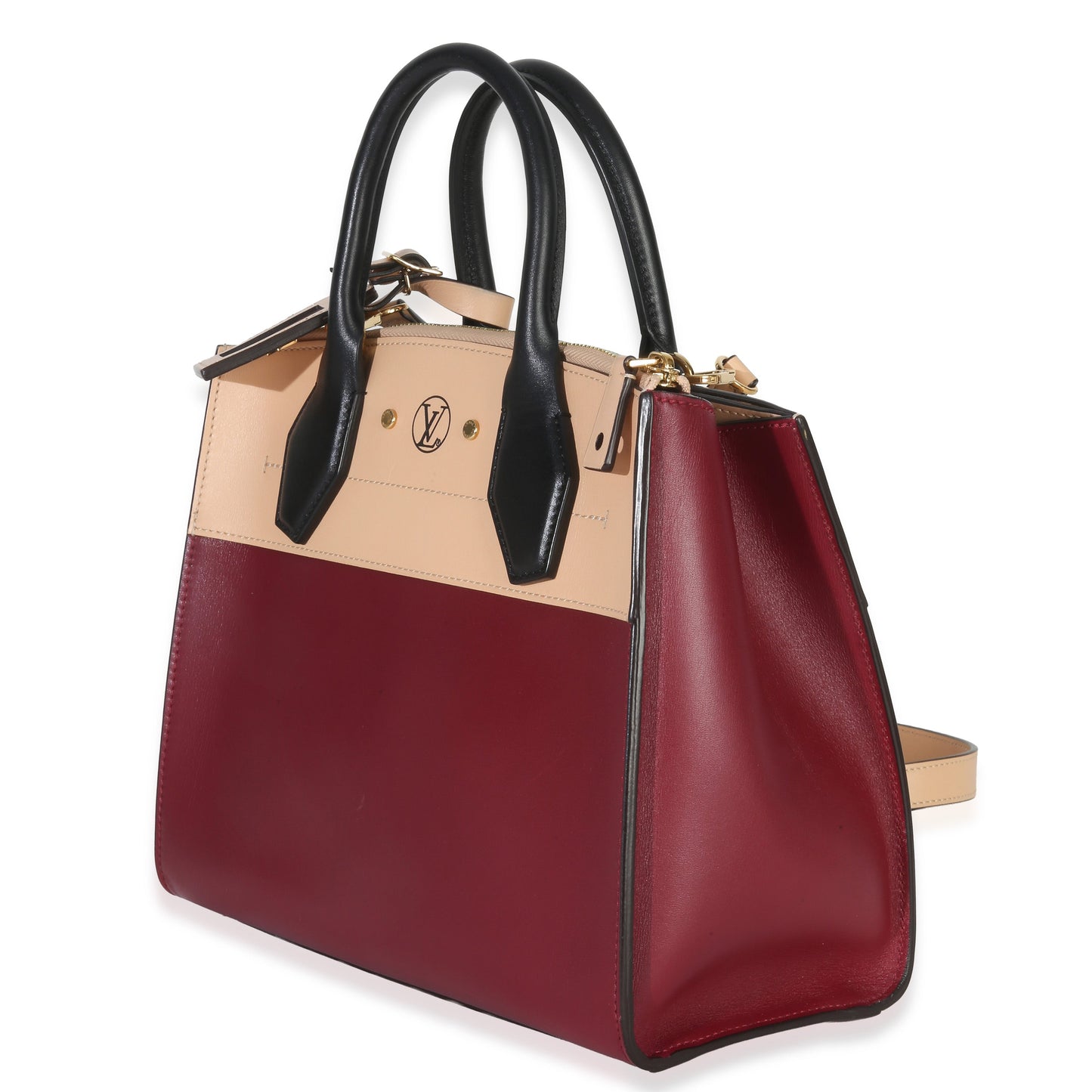 Louis Vuitton Beige Bordeaux Calfskin City Steamer PM