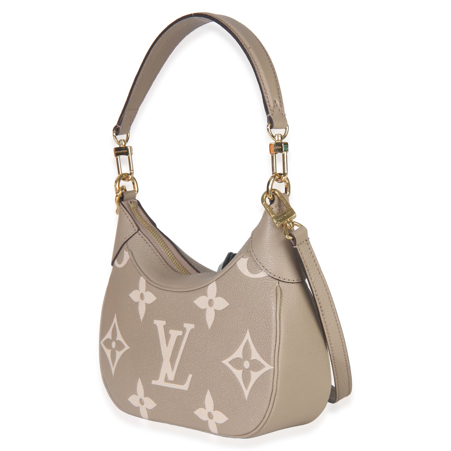 Louis Vuitton Tourterelle Creme Empreinte Monogram Giant Bagatelle NM