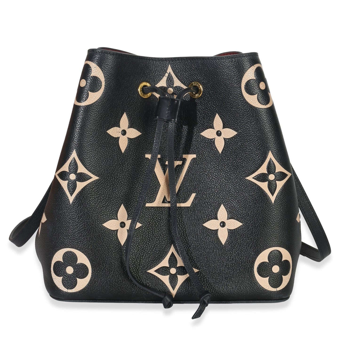 Louis Vuitton Black Beige Giant Monogram Empreinte NeoNoe MM