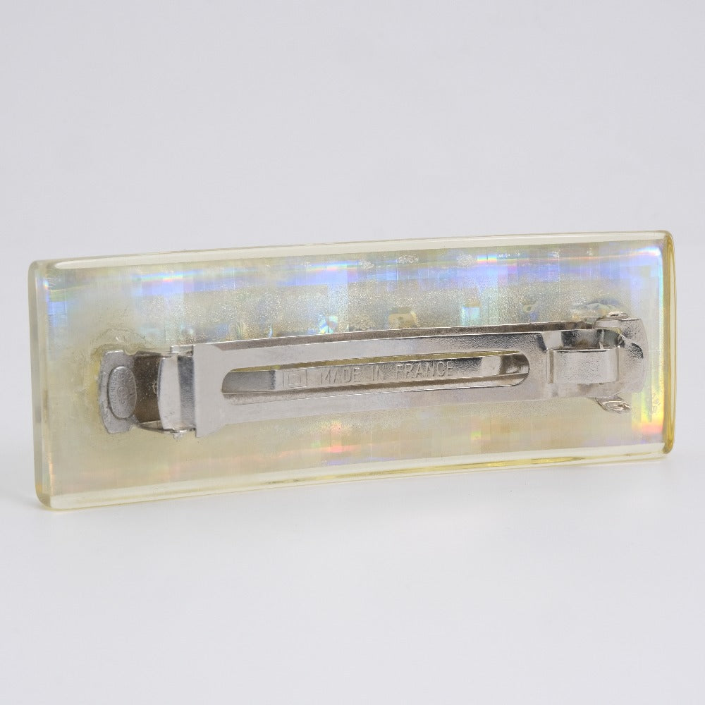 Chanel Hair Barrette Silver A08682Y02019