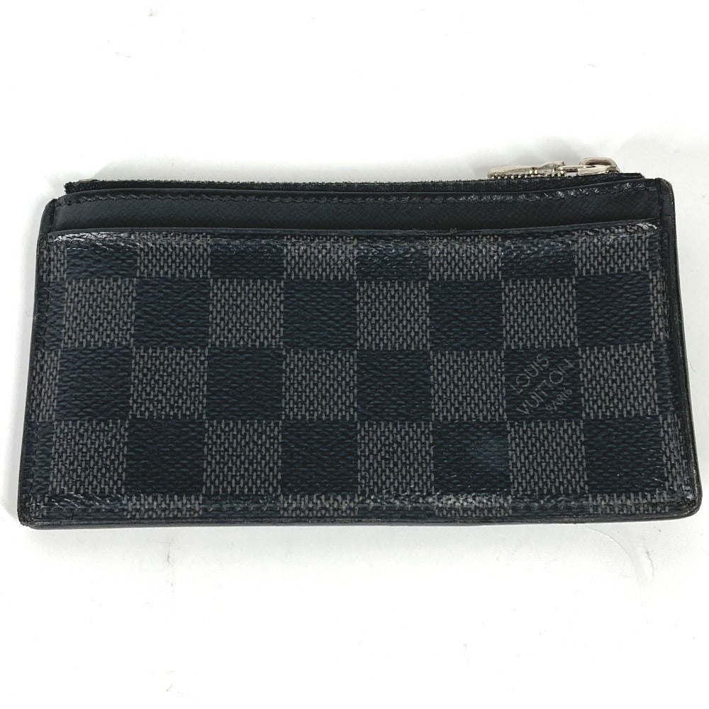 LOUIS VUITTON Coin case N64038 Damier Grafitto Canvas black Damier Grafitte Coin card holder mens