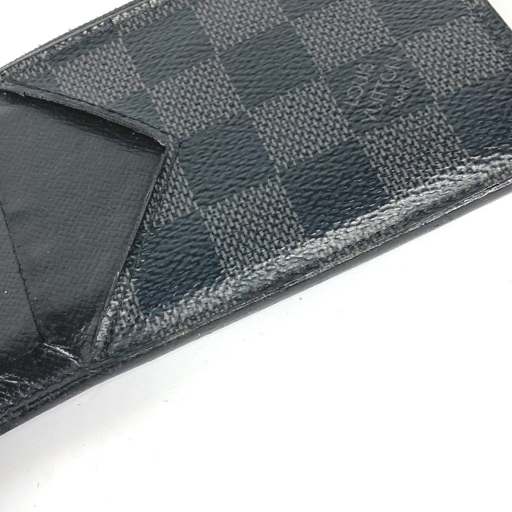 LOUIS VUITTON Coin case N64038 Damier Grafitto Canvas black Damier Grafitte Coin card holder mens