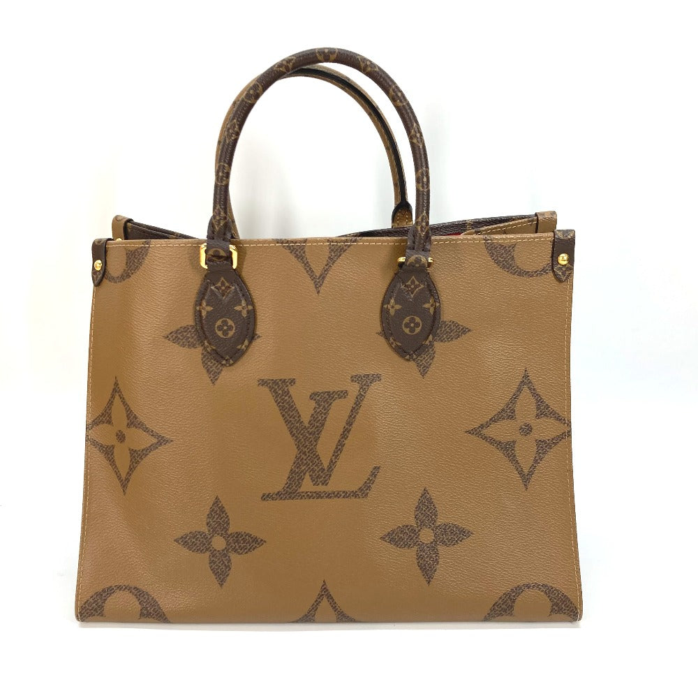 LOUIS VUITTON Tote Bag M45321 Monogram reverse canvas Brown Monogram On the Go MM Women