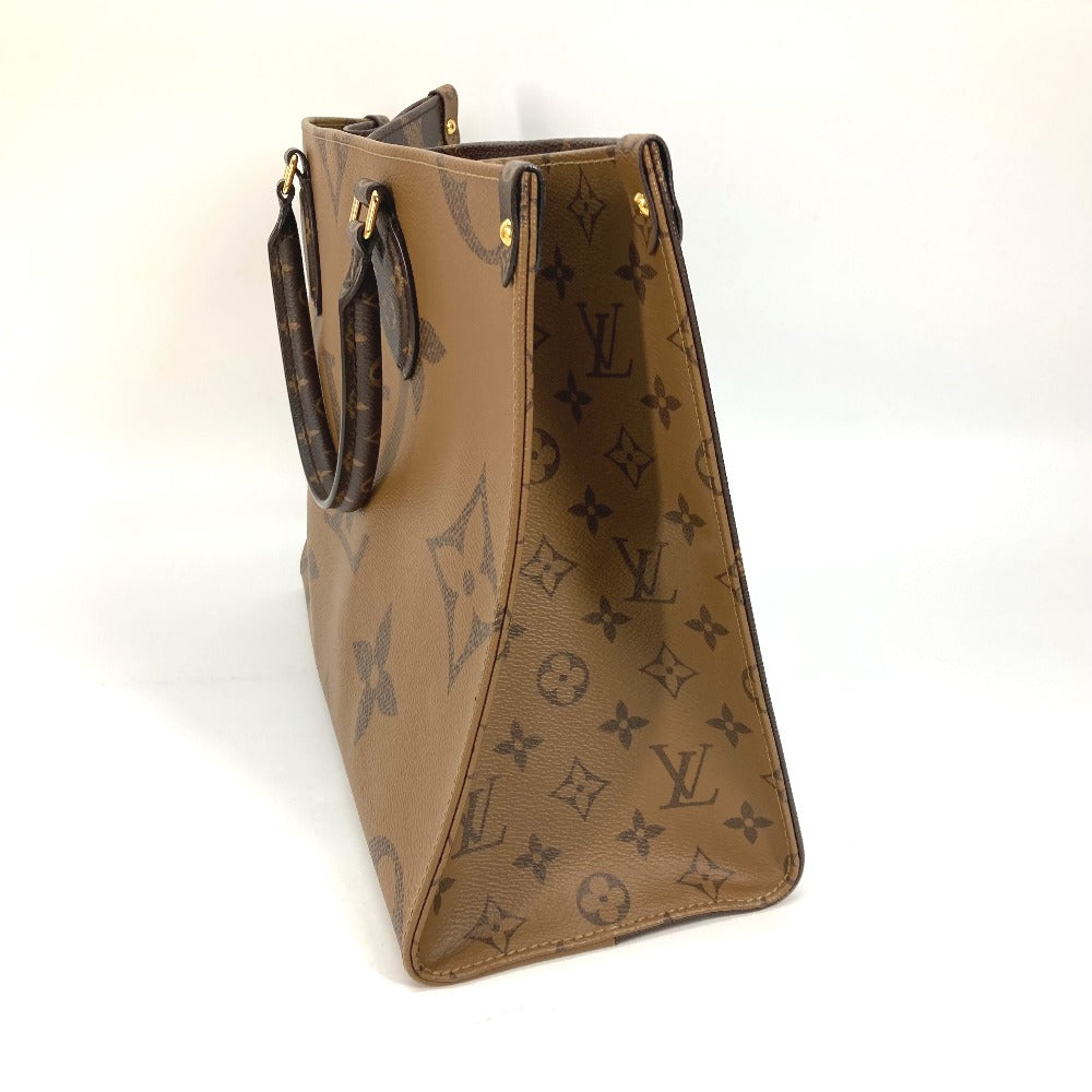 LOUIS VUITTON Tote Bag M45321 Monogram reverse canvas Brown Monogram On the Go MM Women