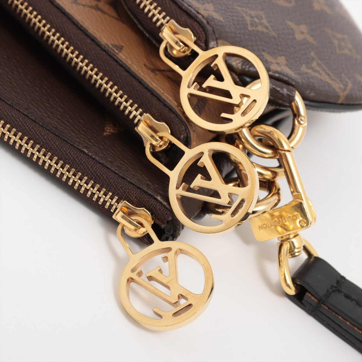 Louis Vuitton Monogram Giant Reversee Poschet Trio M68756 Brown