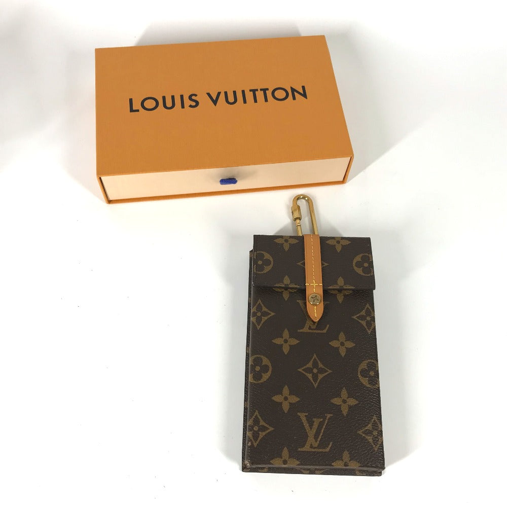LOUIS VUITTON Pouch M68523 Monogram canvas Brown Monogram Carabiner Box phone case Women