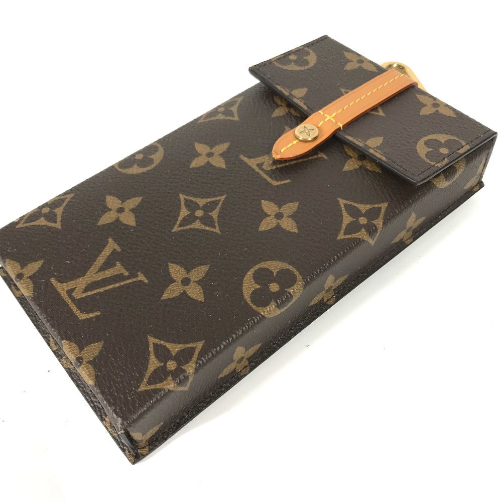 LOUIS VUITTON Pouch M68523 Monogram canvas Brown Monogram Carabiner Box phone case Women