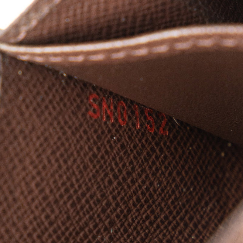 Louis Vuitton Damier Zippy Coinpace Coin Case N63070 Brown PVC Leather  Louis Vuitton