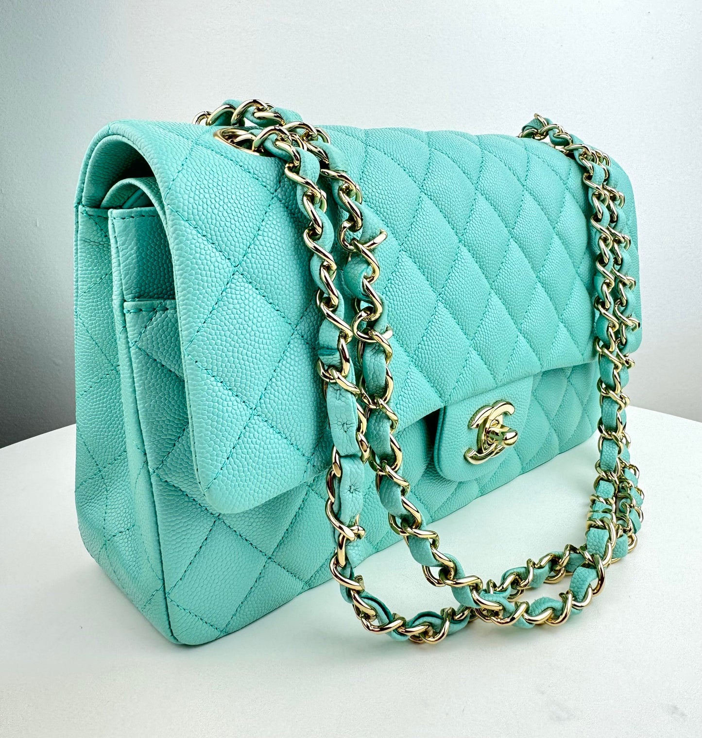 Chanel Classic Medium Double Flap Caviar Quilted Bag
