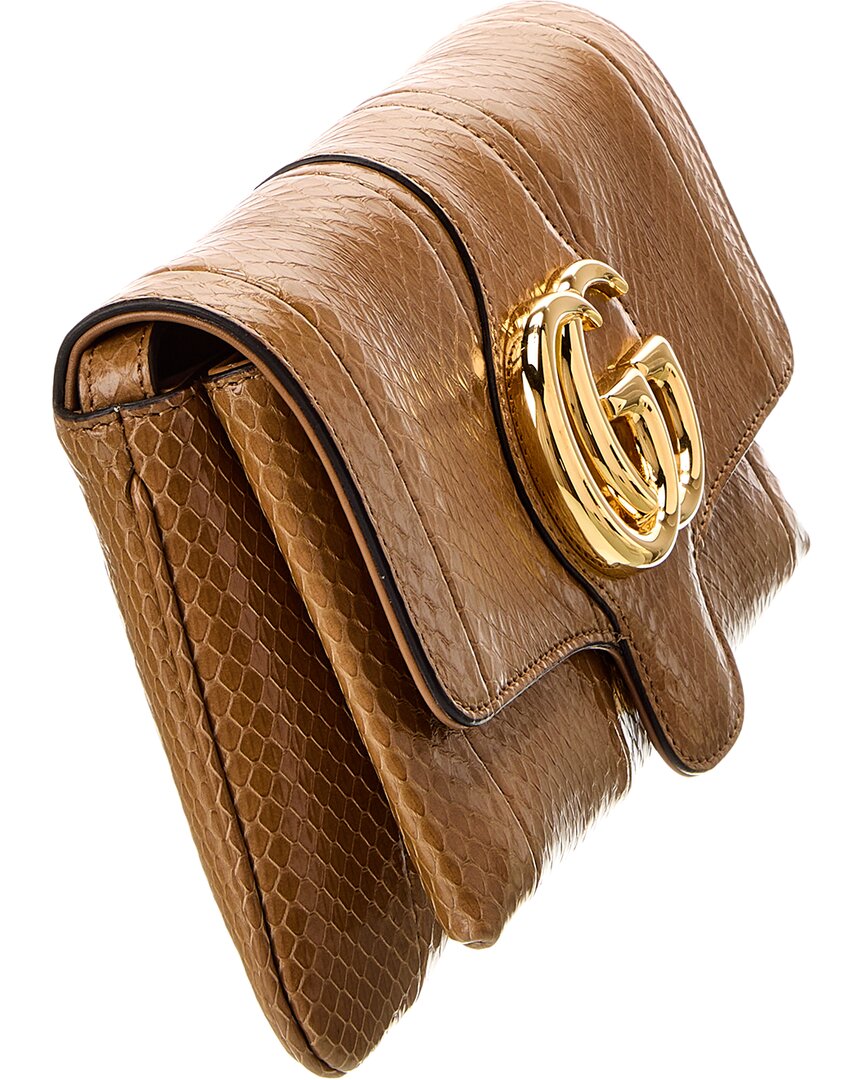 Gucci Arli Small Embossed Leather Shoulder Bag