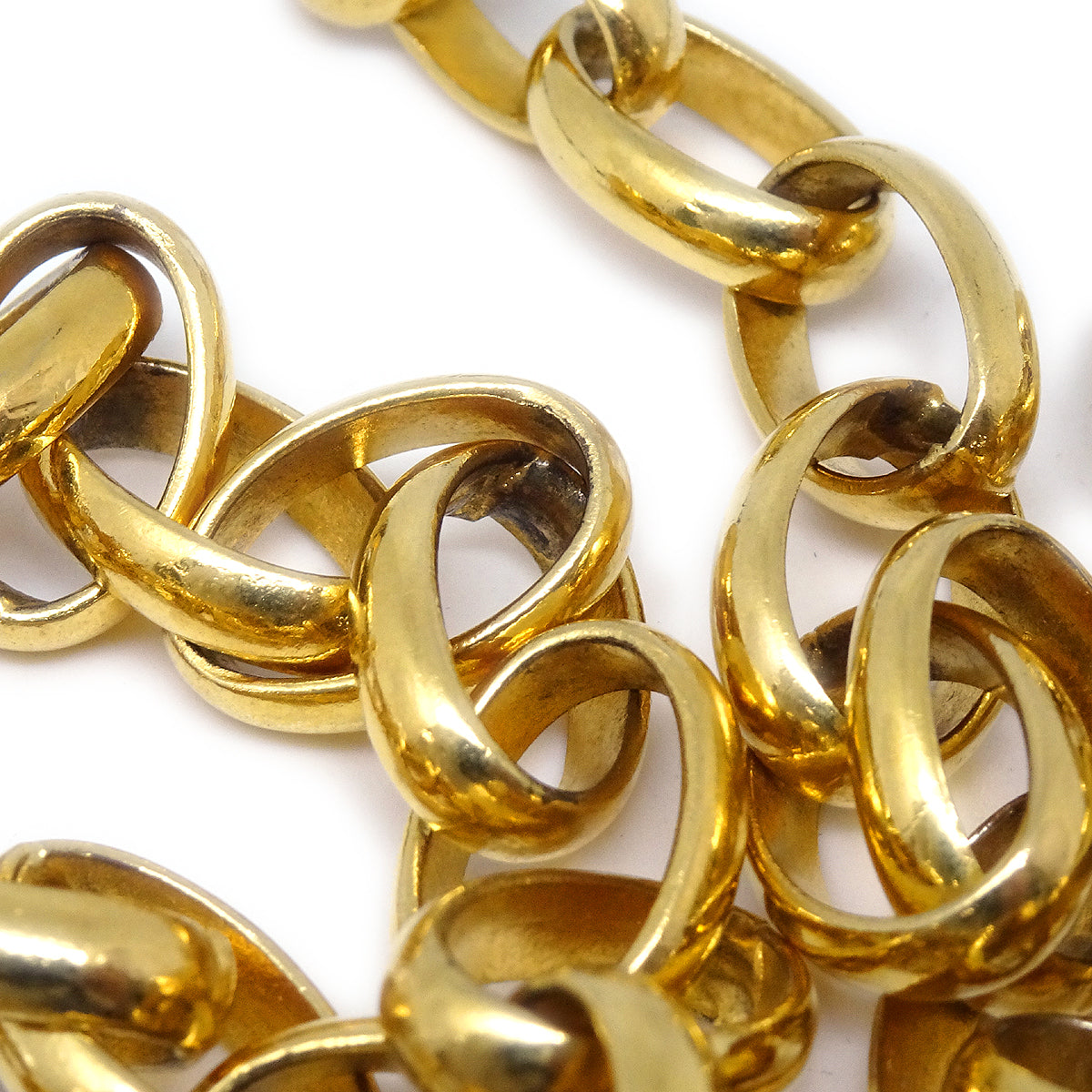 Luxury Chanel Jumbo Cutout Logo Necklace
