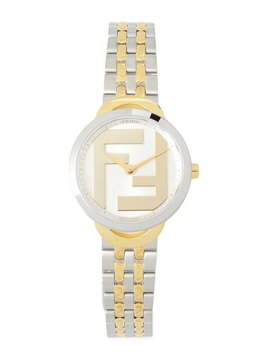 Luxury Fendi Forever Luxury Fendi Round 30mm Stainless Steel Watch Gold