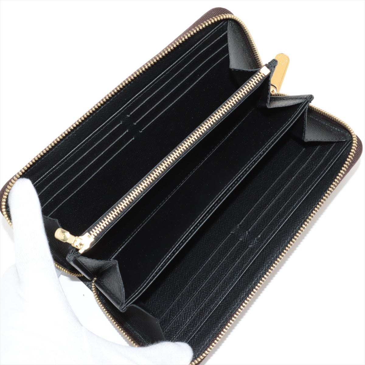 Louis Vuitton Giant Monogram Reversee Zippie Wallet M69353 Black X Brown Round Zip Wallet