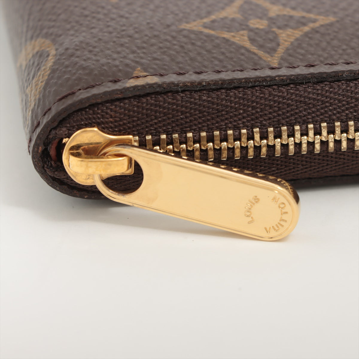 Louis Vuitton Monogram Zippyr Coin Pass M60067 Brown Coin Case