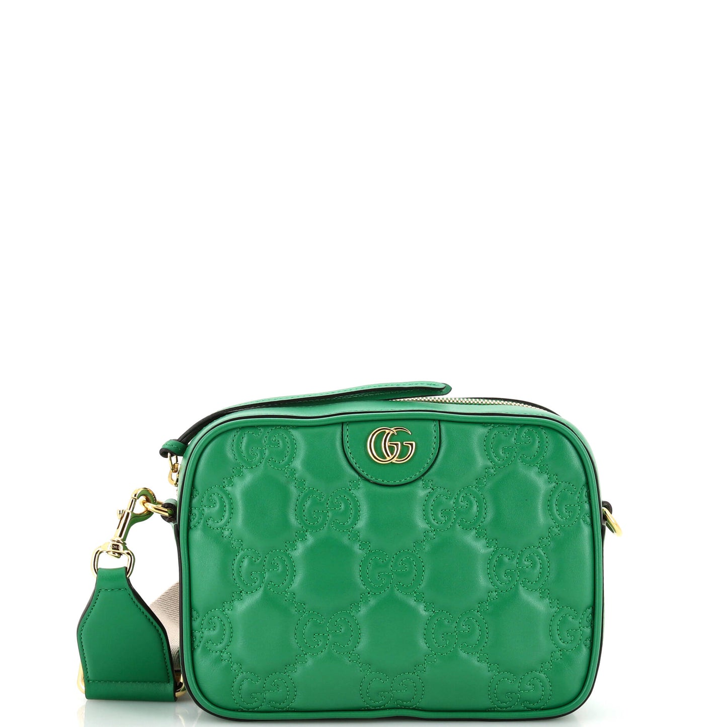Luxury Gucci Trending 2025 Zip Camera Bag GG Matelasse Leather Small