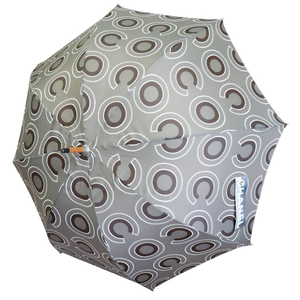 Chanel Umbrella COCO Gray Ladies