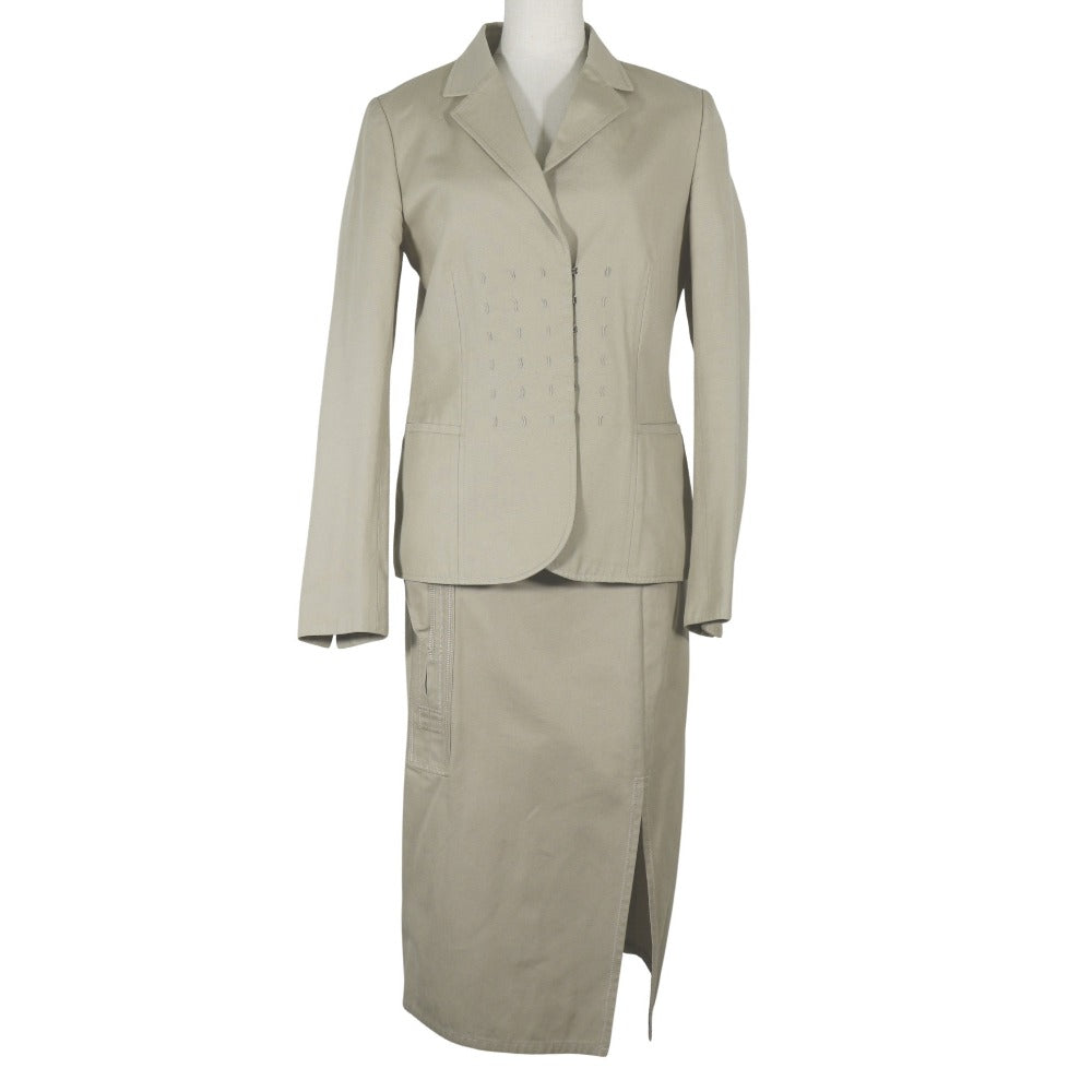 Luxury Gucci Trending 2025 Cotton Beige Women's Suit Set