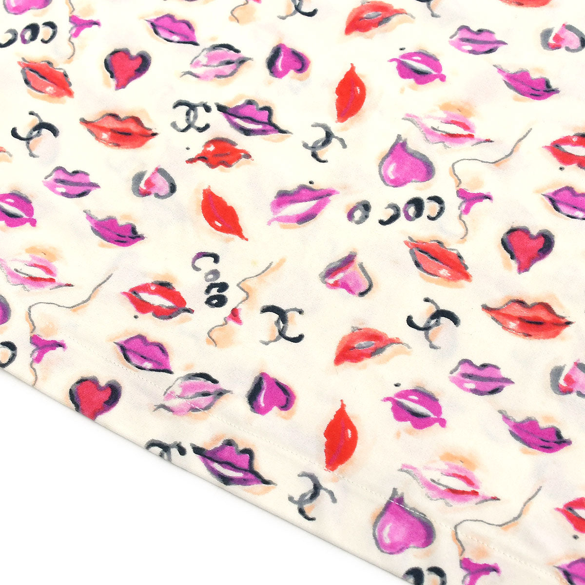 Luxury Chanel 1995 Spring lip-print crop top #44