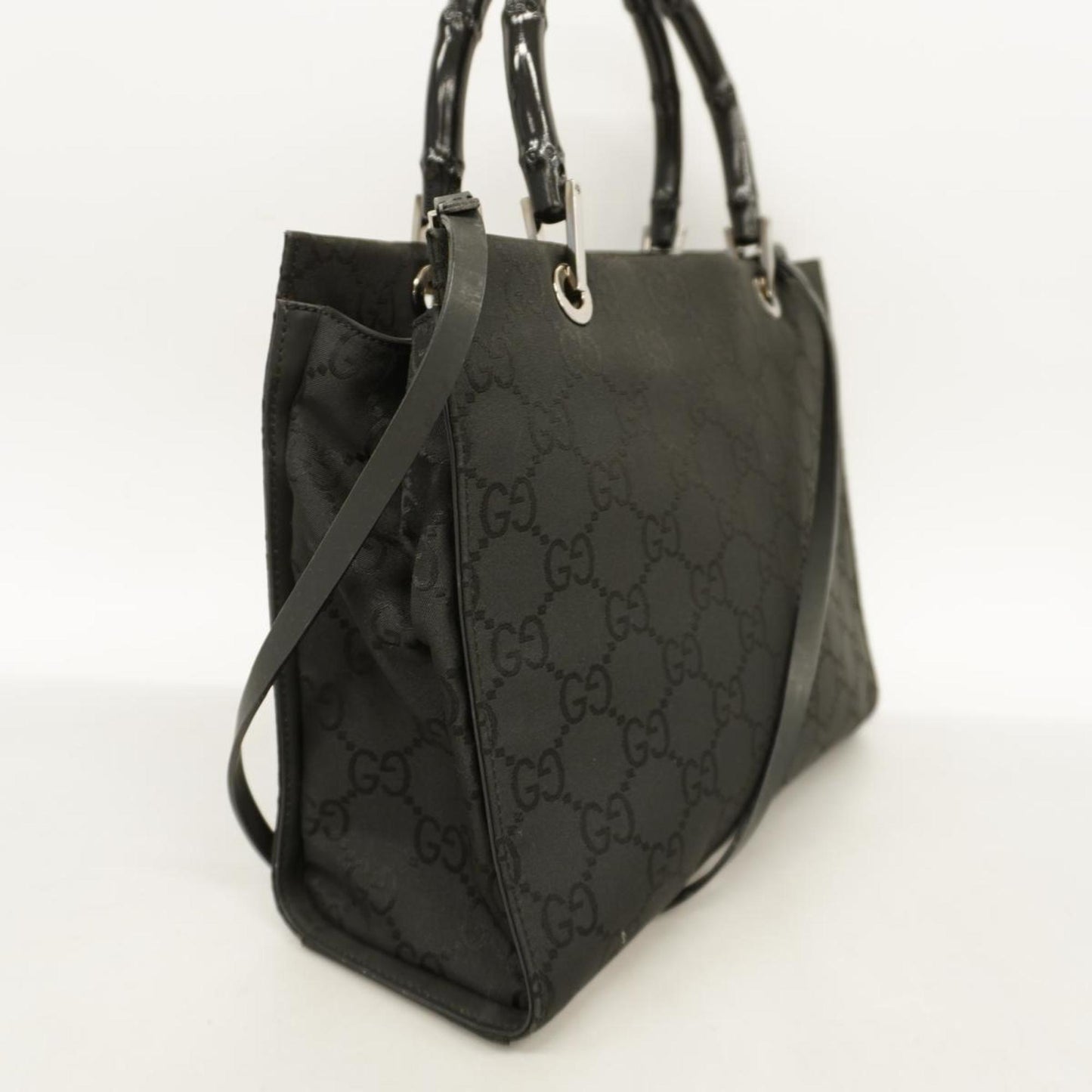 Gucci Bamboo  Canvas Tote Bag ()
