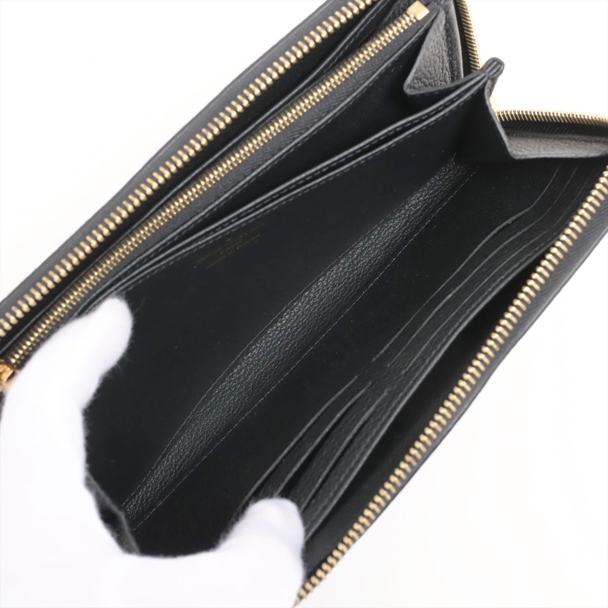 Louis Vuitton Bi-Color Monogram Implant Zippyr Wallet M80481 Noneir Round Zipper Wallet